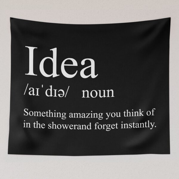 Item preview, Idea /aɪˈdɪə/ designed and sold by CurlyDude.