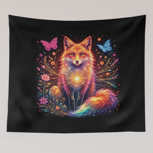 Item preview, Fox – Luminous Forest Spirit designed and sold by GeoWild Designs.