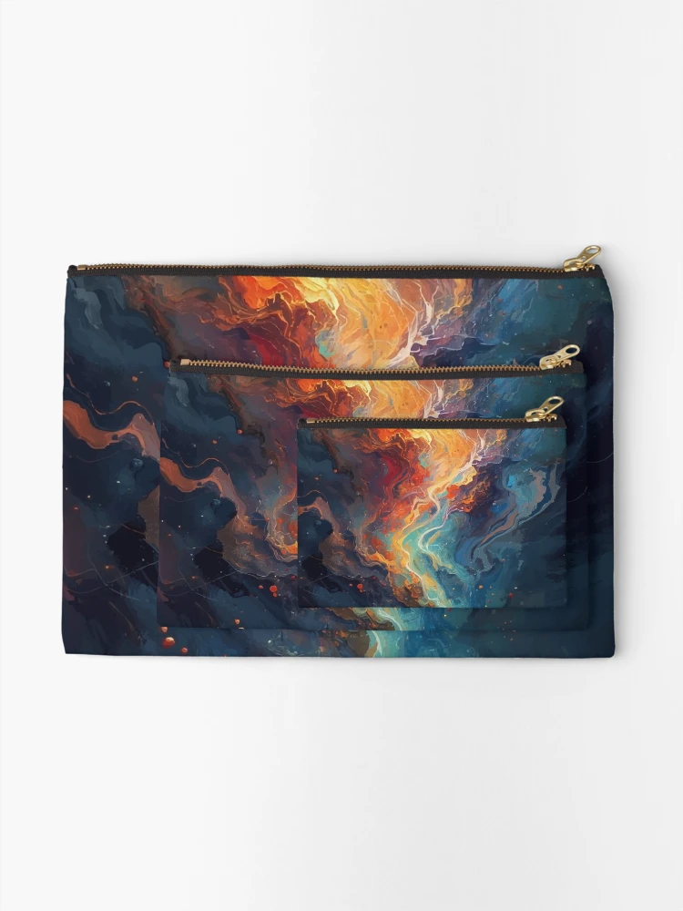 Thumbnail 2 of 4, Zipper Pouch, Celestial Rift designed and sold by AbstractAnom.