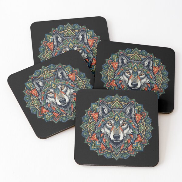 Item preview, Wolf Mandala designed and sold by ReneMM.