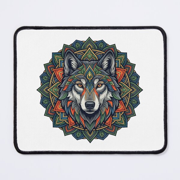 Item preview, Wolf Mandala designed and sold by ReneMM.