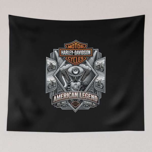 Item preview, Harley Davidson Custom Motorcycle Rider Illustration designed and sold by enzoade.
