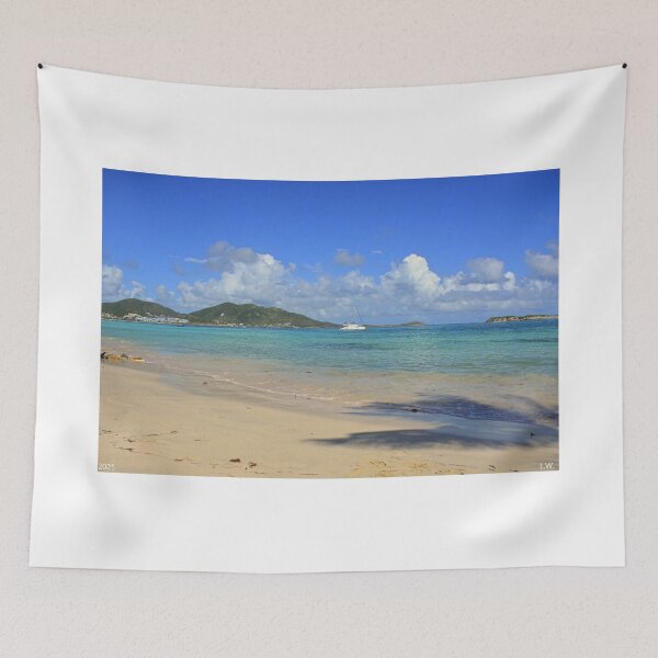 Item preview, Shadows Mountains And Aqua Waves St. Martin designed and sold by LisaWootenPhoto.