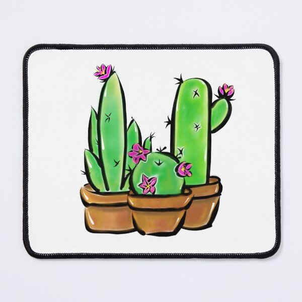 Item preview, Cute pink flowering cacti drawing designed and sold by hollycooper.