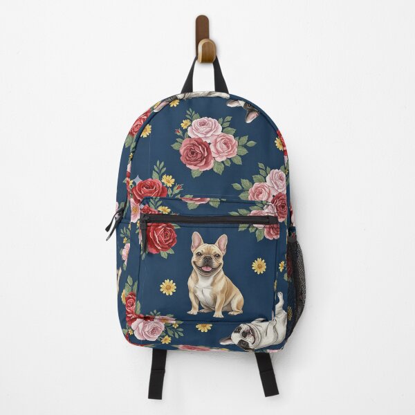 Item preview, French Bulldog Roses Throw Blanket designed and sold by candiscamera.