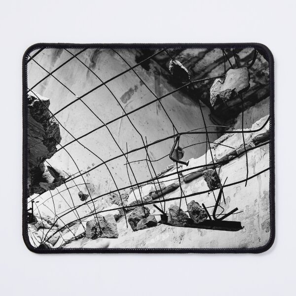 Item preview, Monochrome Urban Decay – Ruined Concrete Building Interior designed and sold by LRPhotoart.