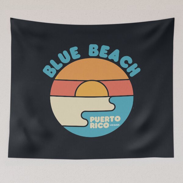 Item preview, Blue Beach Vieques Puerto Rico Sunrise – Caribbean Coastal Streetwear Graphic designed and sold by paulo silveira.