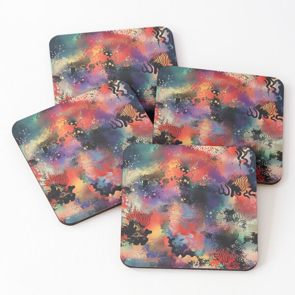 Item preview, Cosmic Explosion - Vibrant Rainbow Abstract Psychedelic Art designed and sold by Caspereickeart.