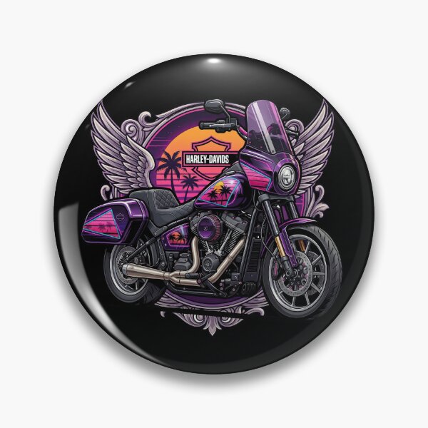 Item preview, Harley Davidson Retro American Motorbike Illustration designed and sold by enzoade.