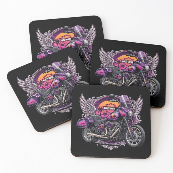 Item preview, Harley Davidson Retro American Motorbike Illustration designed and sold by enzoade.