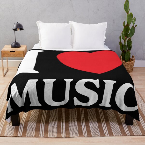 Item preview, I Love Music – Minimal Heart Quote designed and sold by CurlyDude.