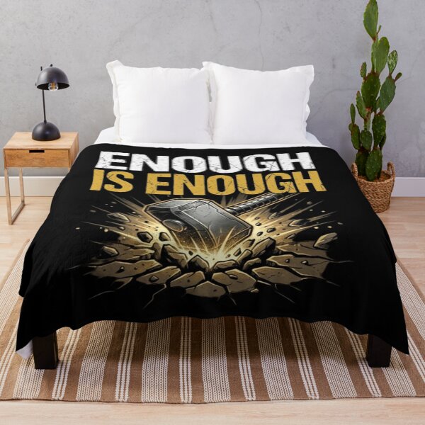 Item preview, Enough Is Enough – Bold Protest Statement Design | Angry Patriotic Freedom Graphic Gift designed and sold by Williams Anderson.