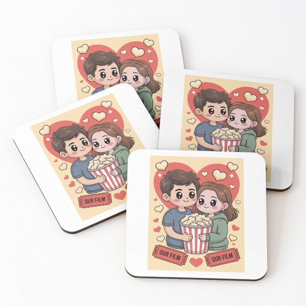 Item preview, Movie Night Popcorn Couple designed and sold by McVrax.