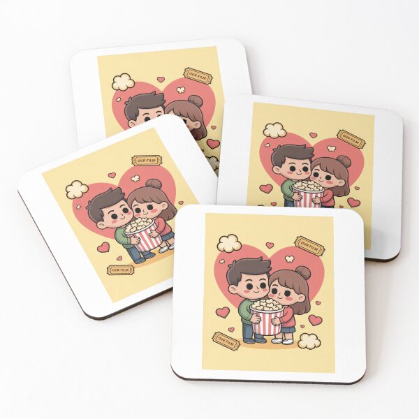 Item preview, Movie Night Popcorn Couple designed and sold by McVrax.