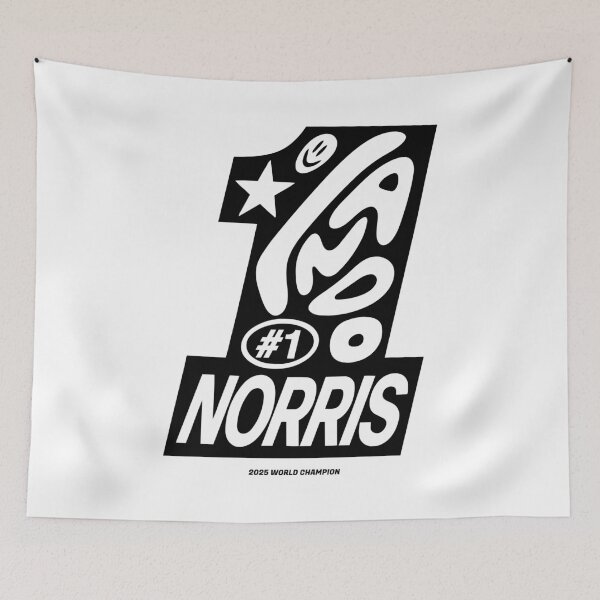 Item preview, Lando Norris McLaren Formula 1 World Champion 2025 Black Design designed and sold by Novaque.