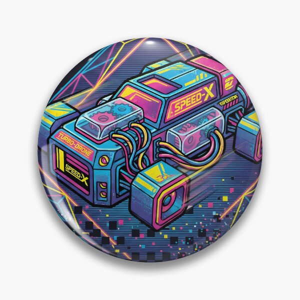 Item preview, Vintage Drone Racing - Retro Cyberpunk Synthwave designed and sold by MateuszRogacki.