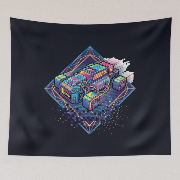 Item preview, Vintage Drone Racing - Retro Cyberpunk Synthwave designed and sold by MateuszRogacki.