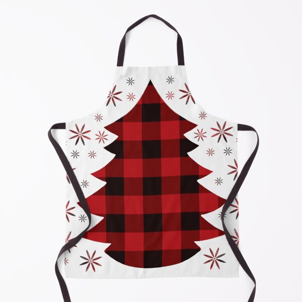 Item preview, Tartan Christmas tree - classic country festive red and black plaid with snowflakes designed and sold by hollycooper.