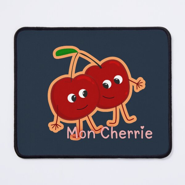 Item preview, Hugging Cherries Mon Cherrie French Pun Kawaii designed and sold by The-Melon-Cart.