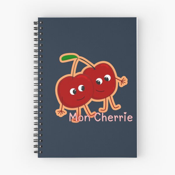 Item preview, Hugging Cherries Mon Cherrie French Pun Kawaii designed and sold by The-Melon-Cart.