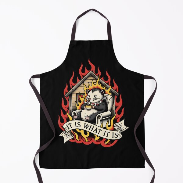 Item preview, It Is What It Is Possum Fire Tattoo Art designed and sold by DigitalAnnaBanana.