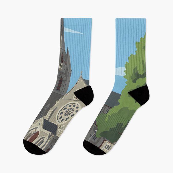Item preview, Christchurch New Zealand Illustration Travel Art Vintage designed and sold by KrisSidDesigns.