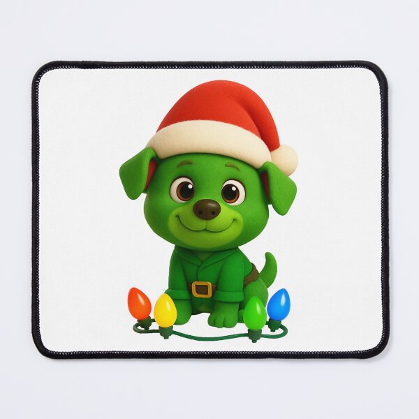 Item preview, Christmas Leprechaun Dog designed and sold by Sillytoe.