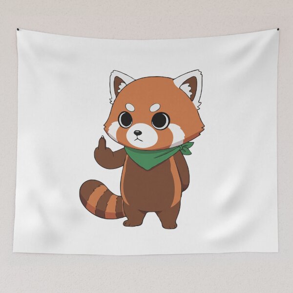 Item preview, Red Panda Middle Finger designed and sold by Gkinoki.