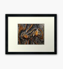 Wood knots Framed Print