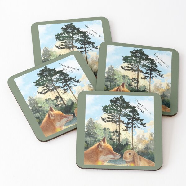 Item preview, Fox and Rabbit – Trust Beyond Worlds designed and sold by GeoWild Designs.