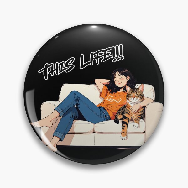 Artikelvorschau, Dieses Leben, Single mit Katze entworfen und verkauft von LiskoDesign.