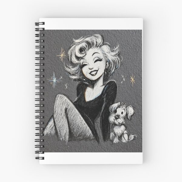 Aperçu de l'œuvre Design esthétique glamour vintage inspiré des croquis de starlettes rétro à la craie créée et vendue par ShaBooBooBeh.