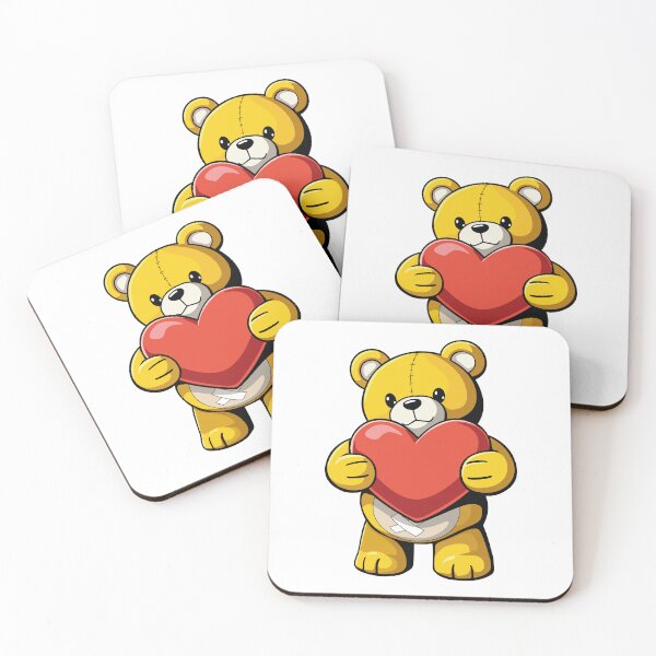 Item preview, Adorable teddy bear holding a heart designed and sold by ProjetF.