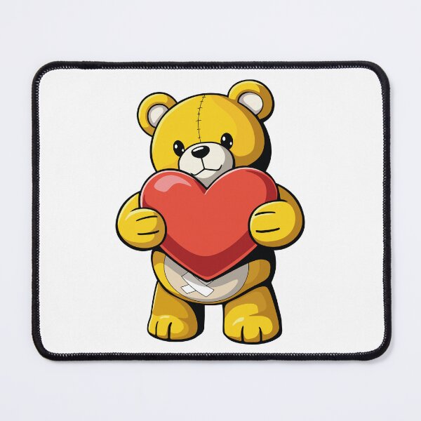 Item preview, Adorable teddy bear holding a heart designed and sold by ProjetF.