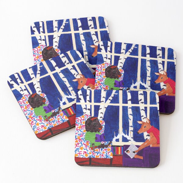Item preview, Guinea Pigs and Books - Wisting and Hammer's Cozy Library designed and sold by Guinea Pigs and Books.