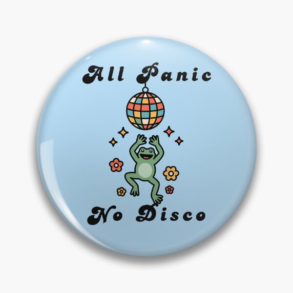 Item preview, All Panic No Disco Funny Retro Frog Art designed and sold by Mars Babe.