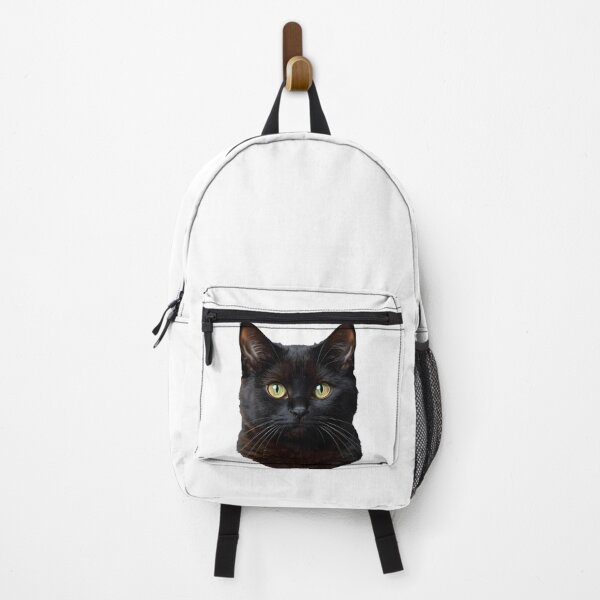 Item preview, Black Kitty Face Sticker | Cute Cat Portrait designed and sold by Teewave-Ashish.