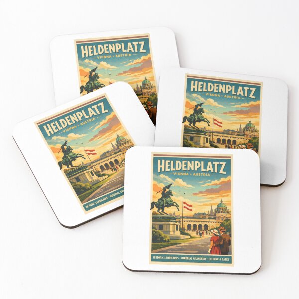 Item preview, VIENNA - HEROES' SQUARE - Retro + Vintage Greetings designed and sold by Earth Celebration Designs.