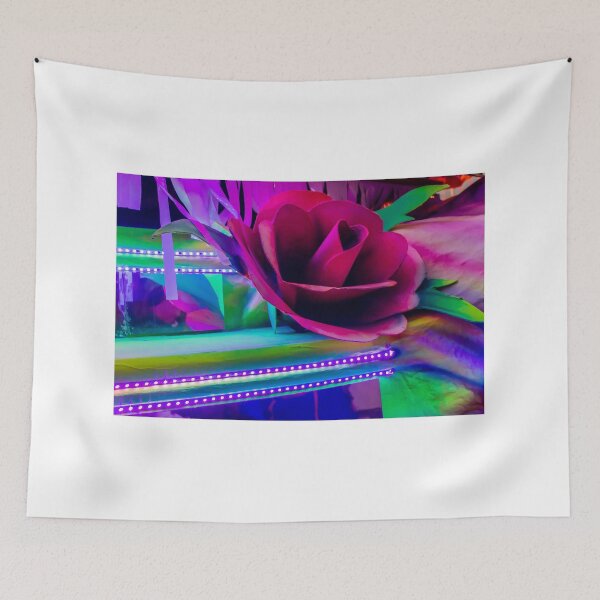 Item preview, Colorful Neon Rose Decoration With LED Lights on Festive Party Float Display designed and sold by Nmallia.