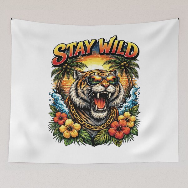 Item preview, Stay Wild Tiger - stay wild designed and sold by tuschollos.