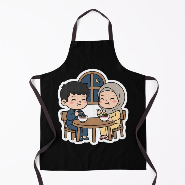Item preview, Suhoor Time - Cute Kawaii Ramadan Family Meal Sticker designed and sold by ImpactVibe.