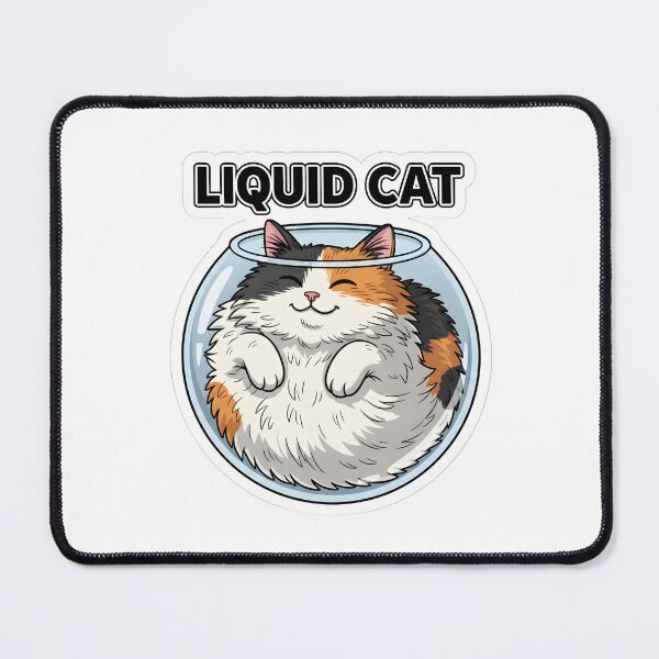 Item preview, Funny Liquid Cat Squeezed in Fishbowl designed and sold by Kvarny.