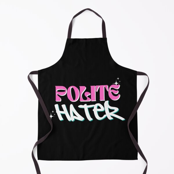 Item preview, Polite Hater Y2K Aesthetic Pink & Teal Graffiti Quote designed and sold by JB-designstudio.