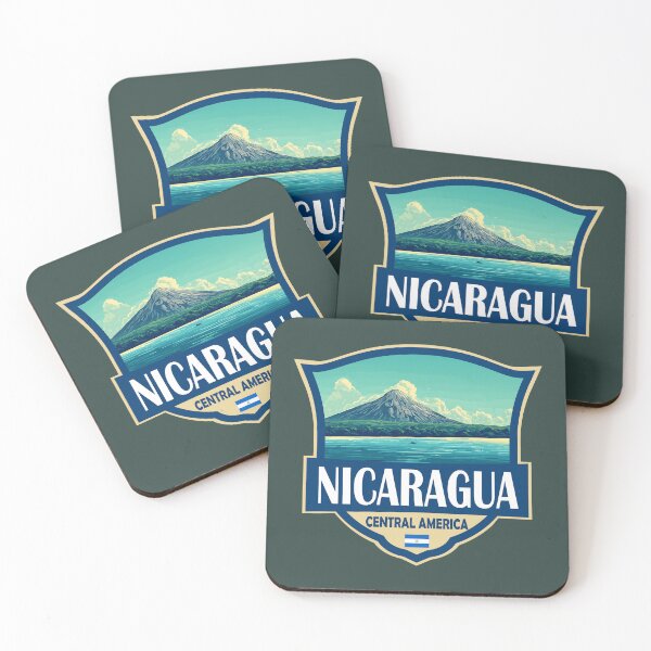 Item preview, Nicaragua Illustration Retro Badge designed and sold by KrisSidDesigns.