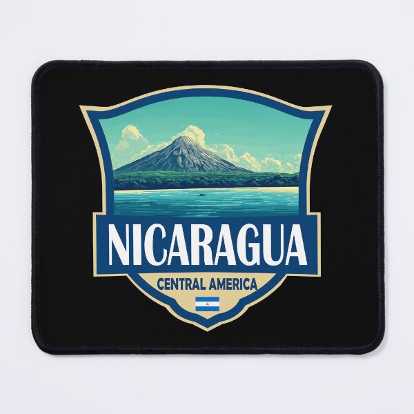 Item preview, Nicaragua Illustration Retro Badge designed and sold by KrisSidDesigns.
