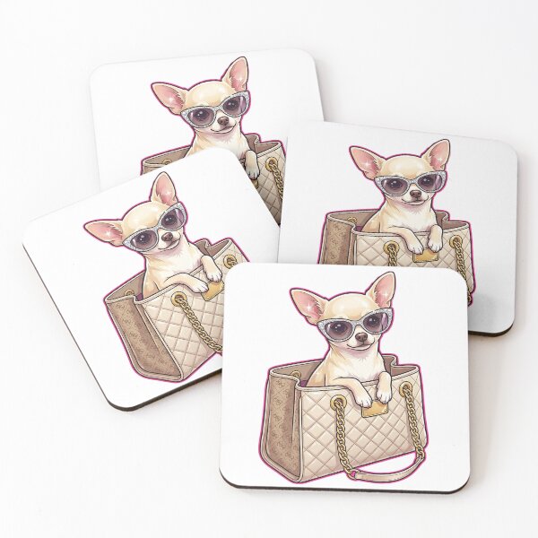 Item preview, Sassy Chihuahua Diva In Handbag Y2K Aesthetic designed and sold by DigitalAnnaBanana.