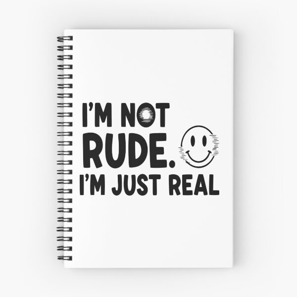 Item preview, Not Rude, Just Real — Glitch Smile Quote designed and sold by zamew.