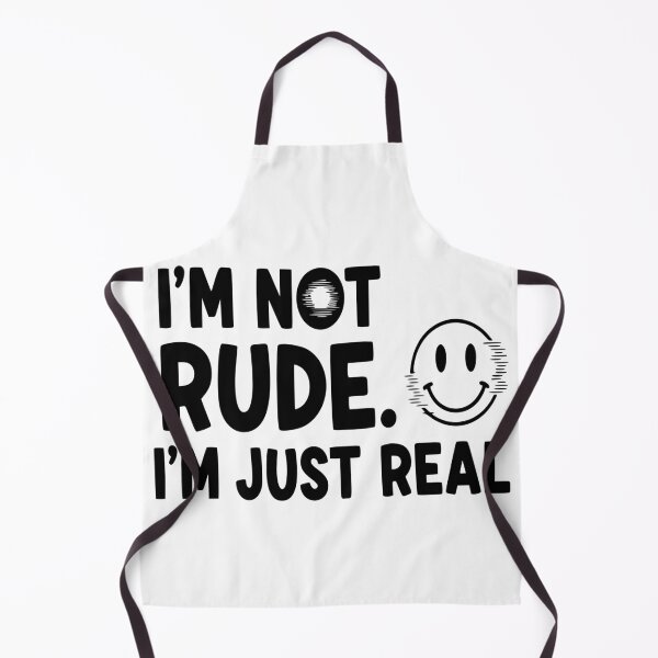 Item preview, Not Rude, Just Real — Glitch Smile Quote designed and sold by zamew.
