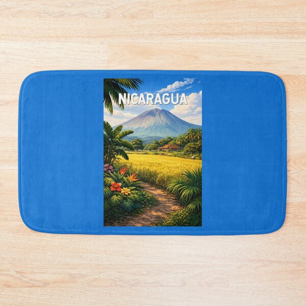 Item preview, Nicaragua Illustration Travel Art Vintage designed and sold by KrisSidDesigns.