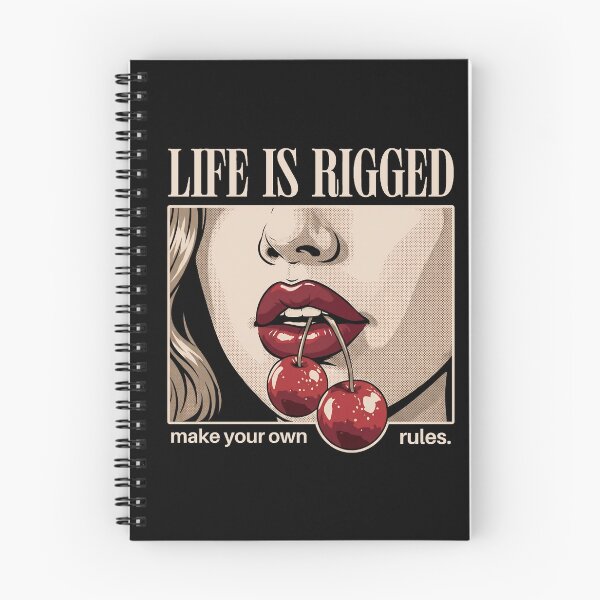 Item preview, Life is Rigged Make Your Own Rules - Pop Art Cherry Lips designed and sold by AnAzArt.
